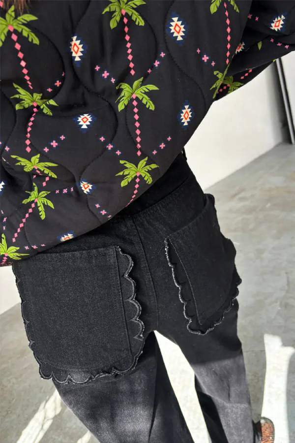 Chaqueta acolchada reversible Havana medianoche 