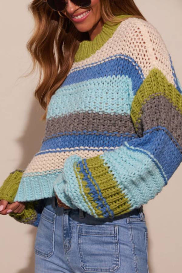 Suéter de punto corto Harvest Feels
