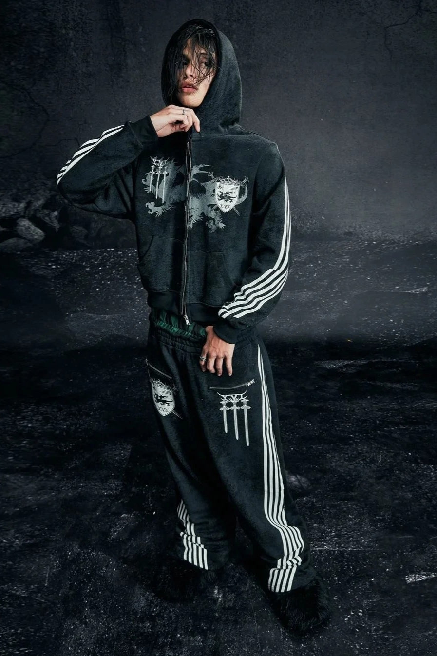 Retro Harajuku Zipper Hoodie