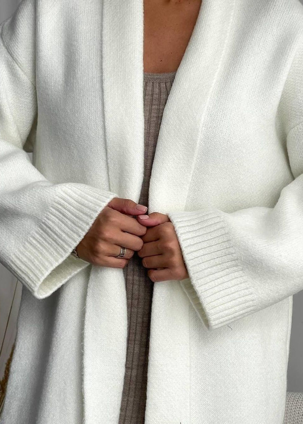 Winterhaven Belted Knit Duster – Longline Open Cardigan