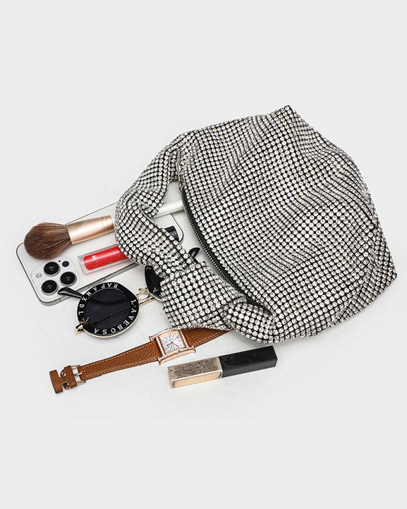 Fully Diamond A-Grade Rhinestone Knot Bag