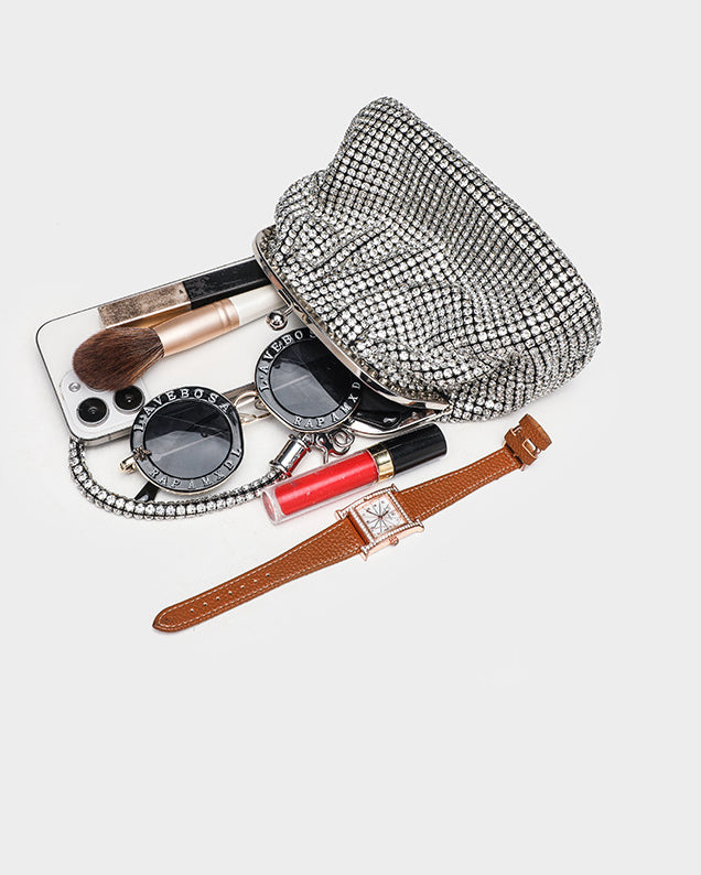 Handmade Rhinestone Evening Bag