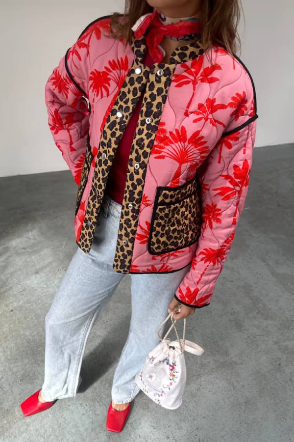 Chaqueta acolchada reversible Havana medianoche 