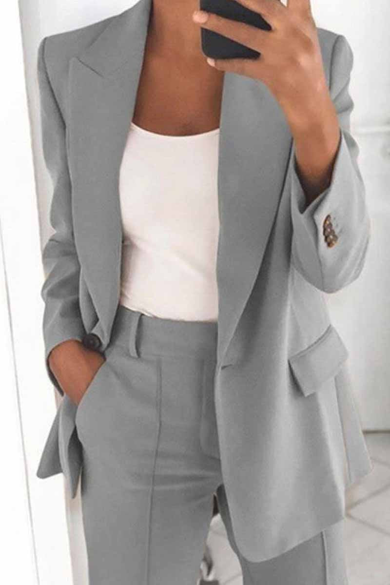 Two-Piece Fashion Lapel Cardigan Blazer£¨5 colors£©