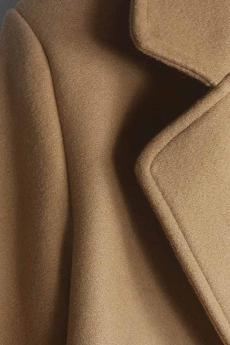 Loose Thick Solid Color Coat