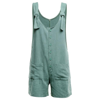 Cotton Pocket Jumpsuit(3 Colors)