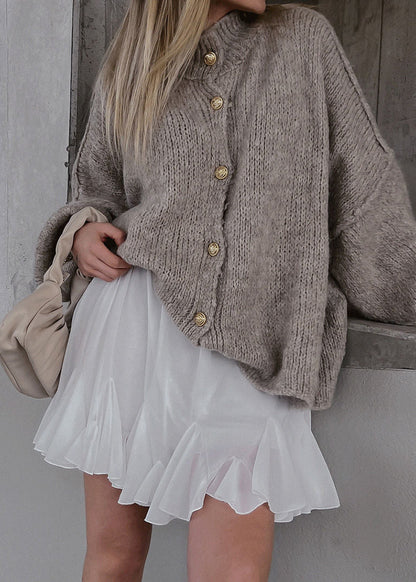 Elora – Oversized Button Front Knit Cardigan