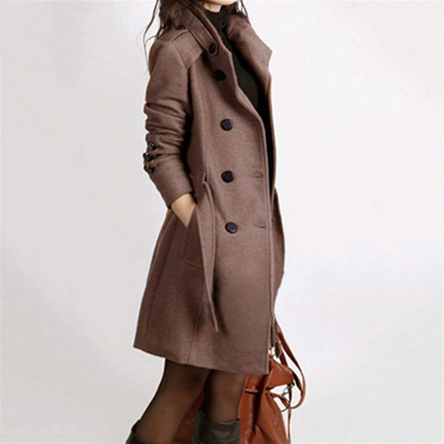 Chic Long Coat with Belt | Great for Autumn Wear
