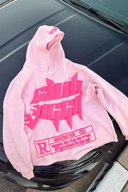 Graphic Print Oversized Hoodie