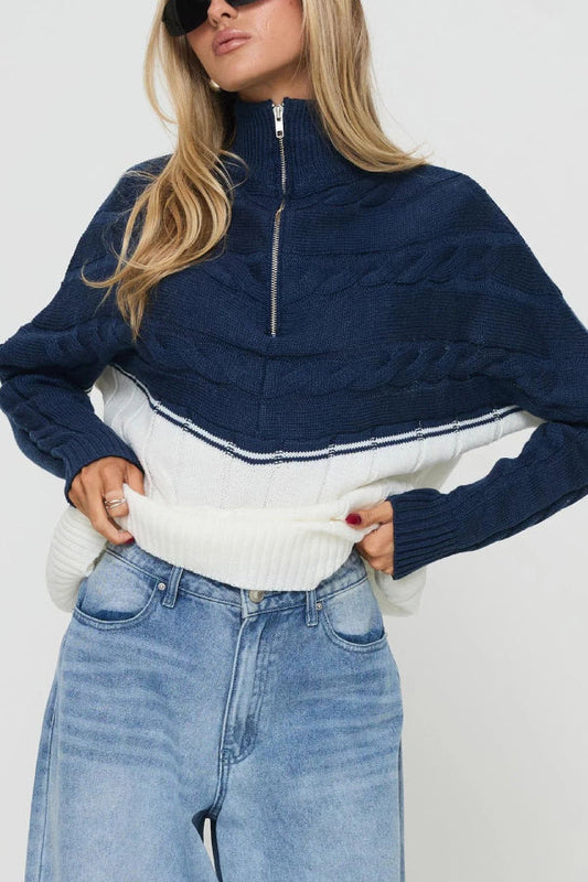 San Seb Quarter Zip Sweater