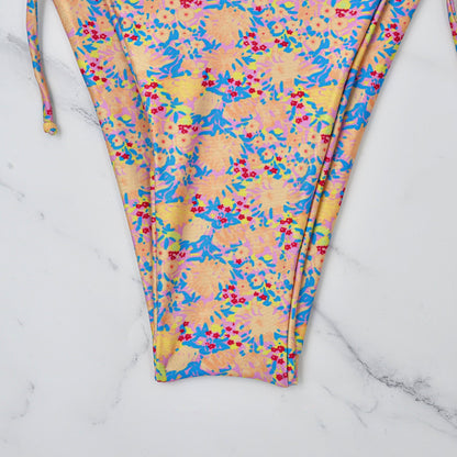 Golden Bloom Floral One-Piece Swimsuit