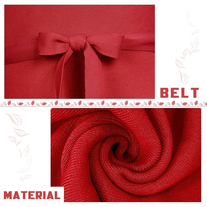 Vestido midi de cuello en V y espalda descubierta (5 colores)