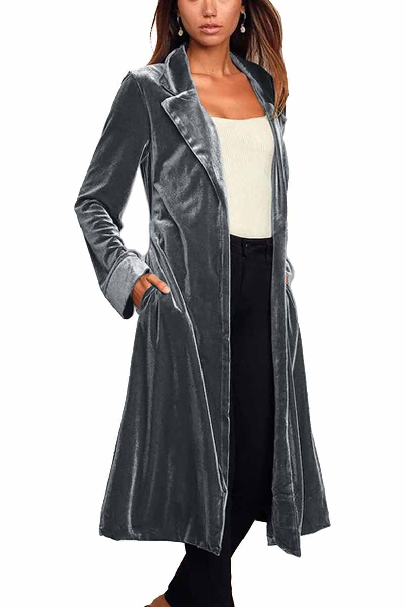 Solid Gold Velvet Cardigan