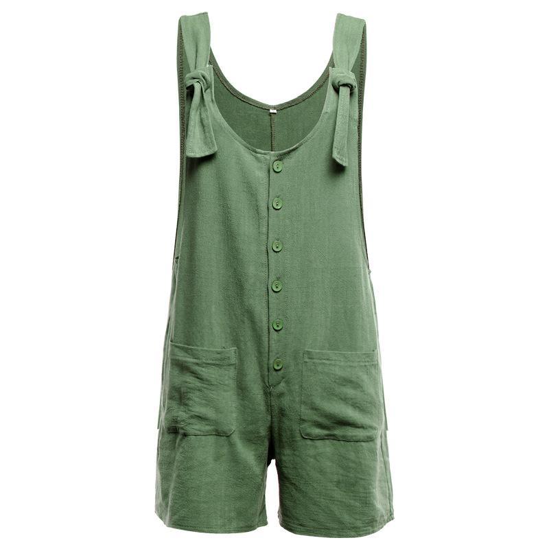 Cotton Pocket Jumpsuit(3 Colors)