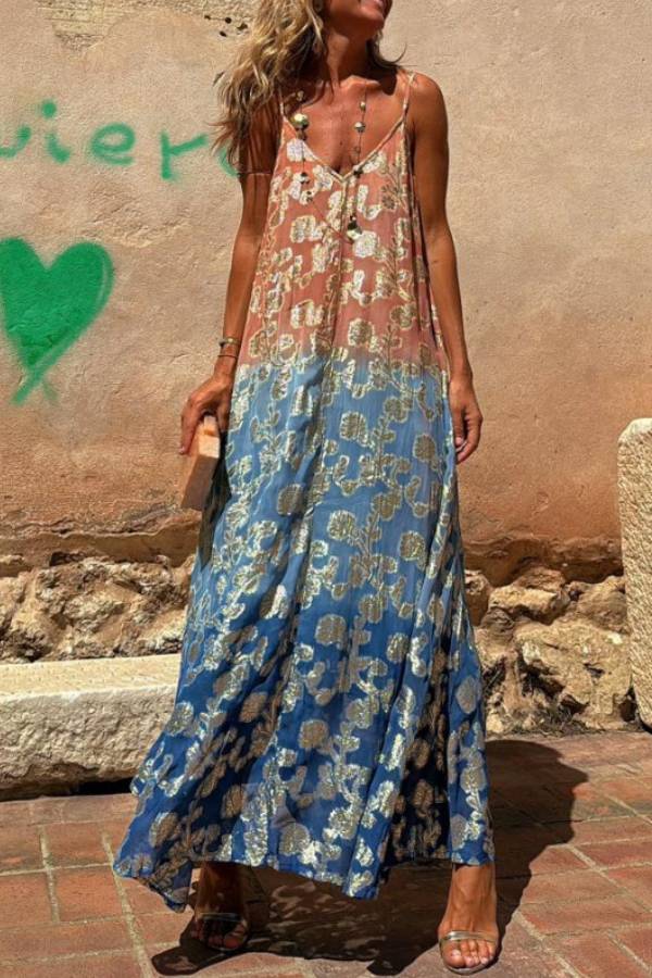 Anant Teja Suspender Resort Maxi Dress