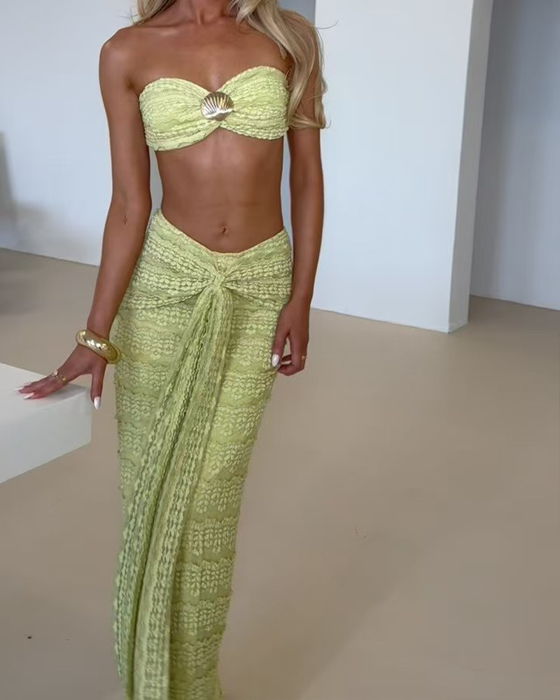 Lace Beach Leisure Swimsuit Set