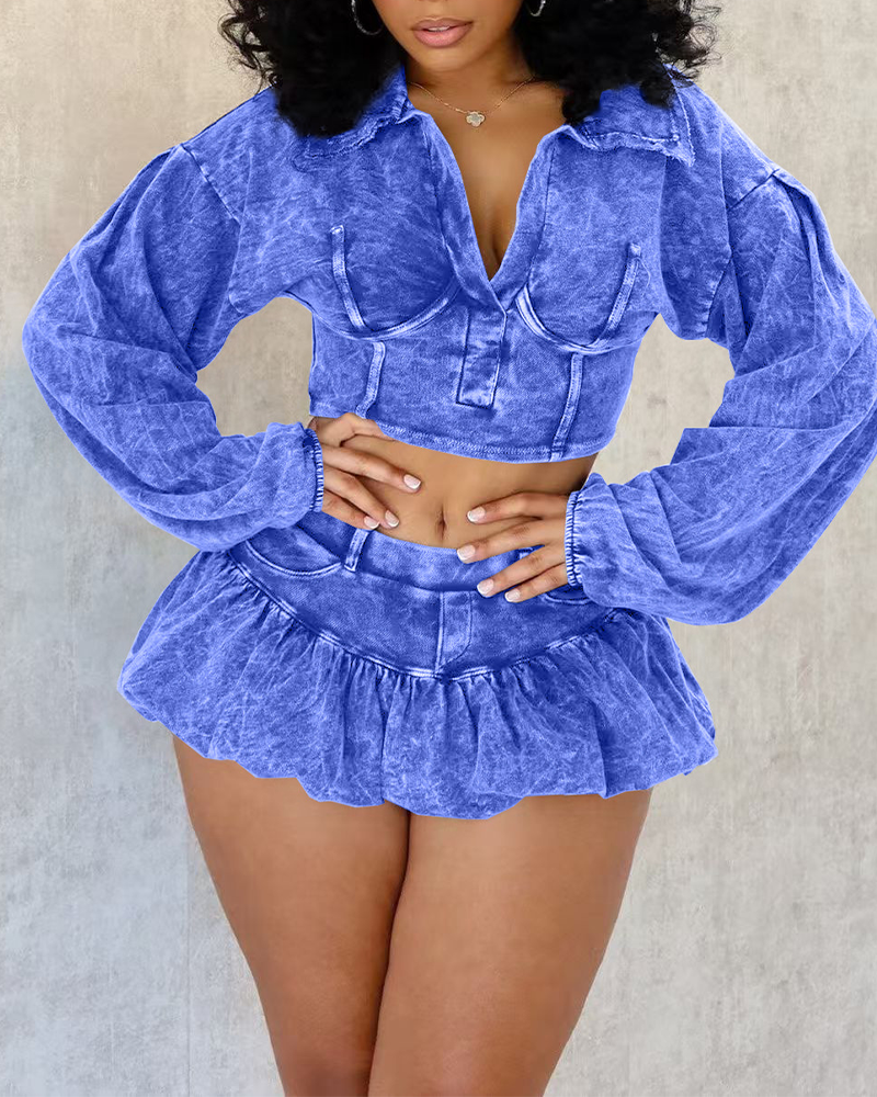 Slim Fit Mini Skirt Suit