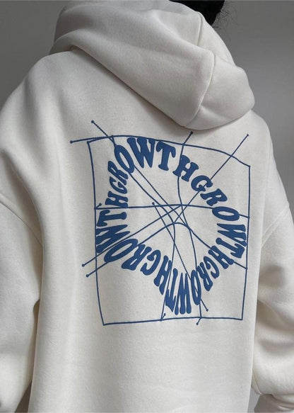Casual Logo Hoodie - Oversized Long Sleeve Comfort