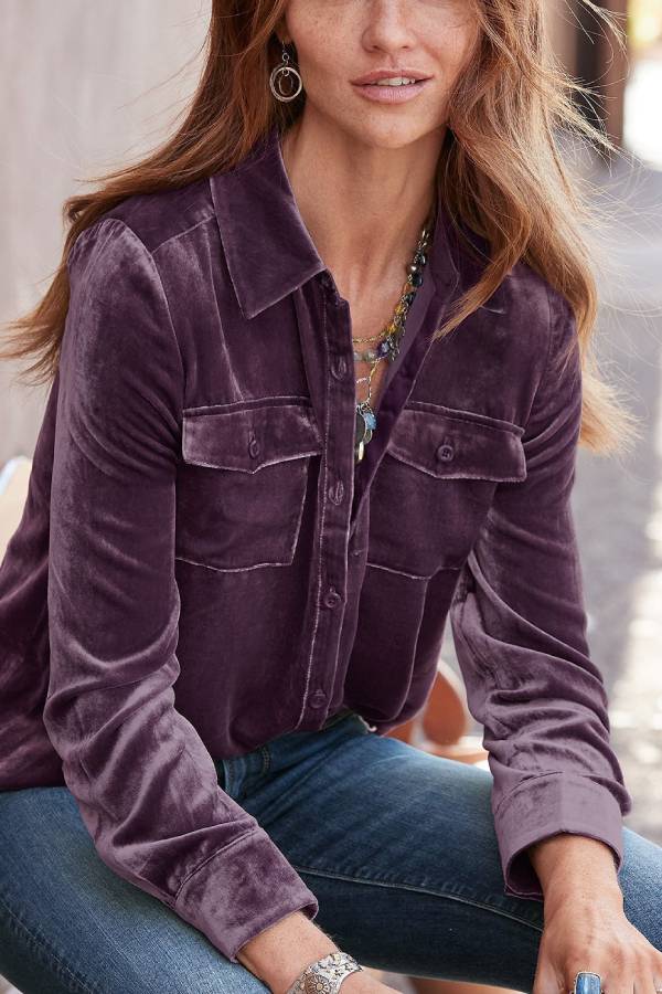 Juliana Velvet Shirt