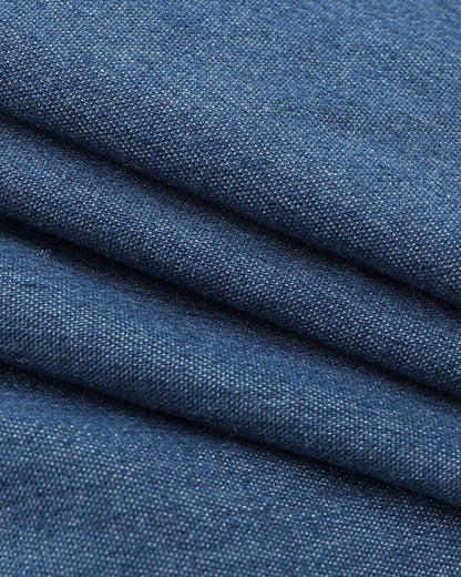 Strappy Tube Top Imitation Denim Dress Short Dress