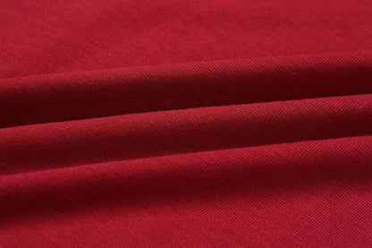 Vestido midi de cuello redondo con cinturón (manga larga)