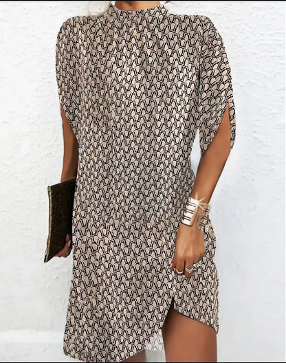 Round Neck Loose Bat Sleeve Dress