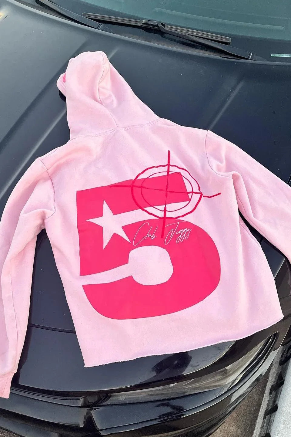 Graphic Print Oversized Hoodie