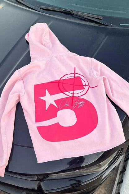 Graphic Print Oversized Hoodie