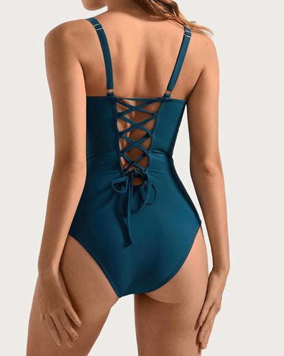 Slingback Underwire Body-Shaping Swimsuit