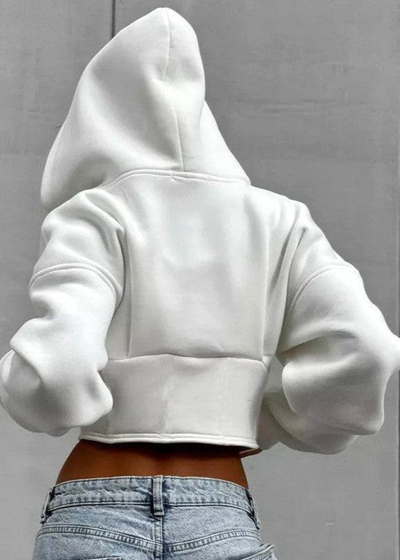 Icecore Zip-Up – Structured Cropped Hoodie