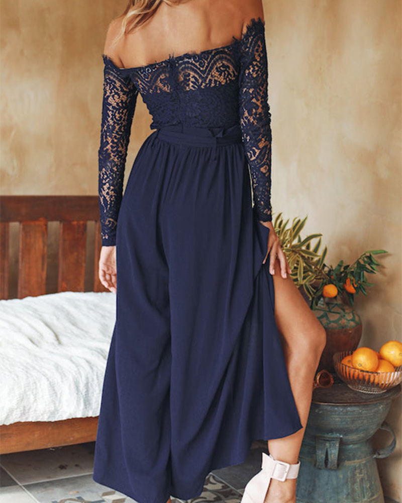 High-Waisted Strappy Loose Jumpsuit