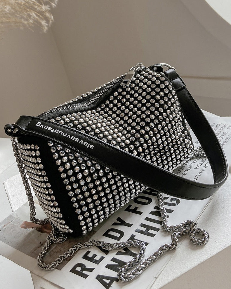 Full Rhinestone Shoulder Bag
