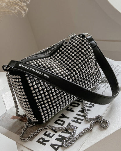 Full Rhinestone Shoulder Bag