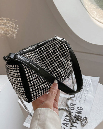 Full Rhinestone Shoulder Bag
