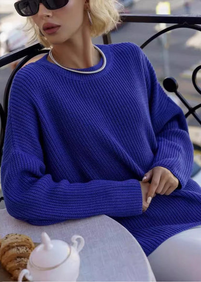 Effortlessly Chic - Women's Round Neck Loose Sweater