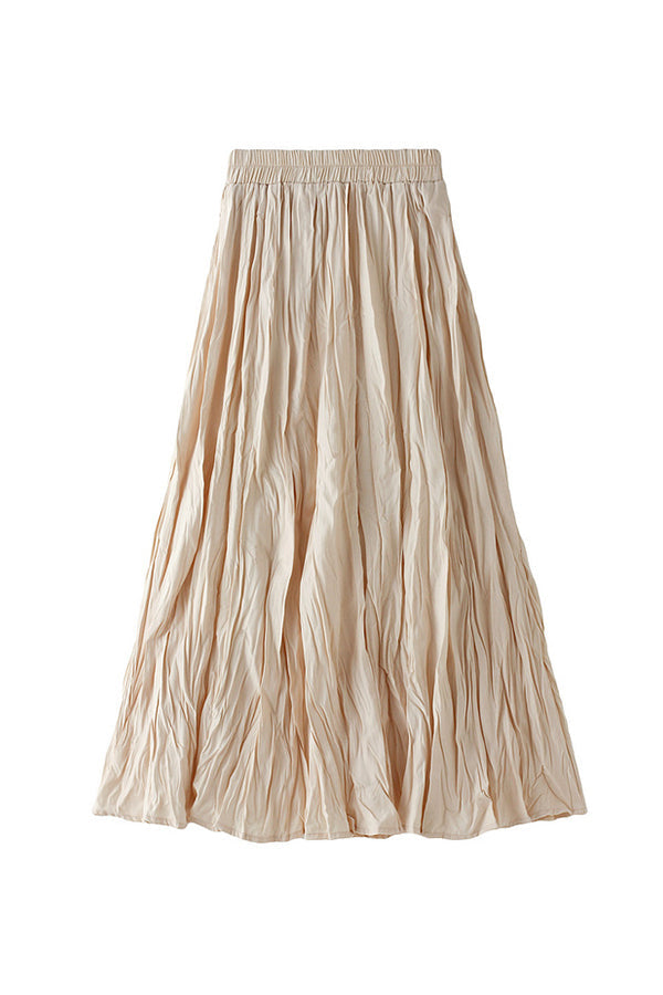 A-line mid-length winter skirt with sweater