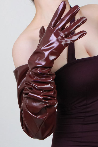 Alison PU Leather Gloves