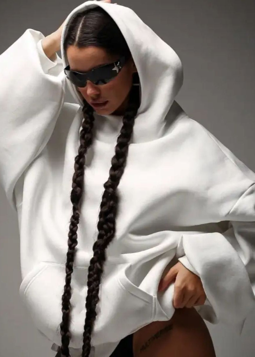 Reload Oversized Hoodie – Graphic Back Streetwear Sweatshirt for Women