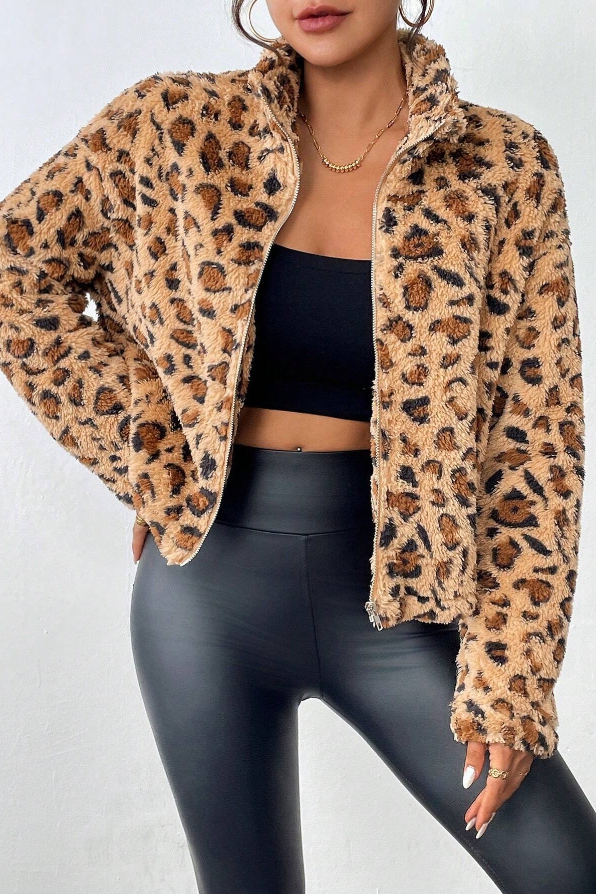 Reversible Fleece Casual Cardigan Coat