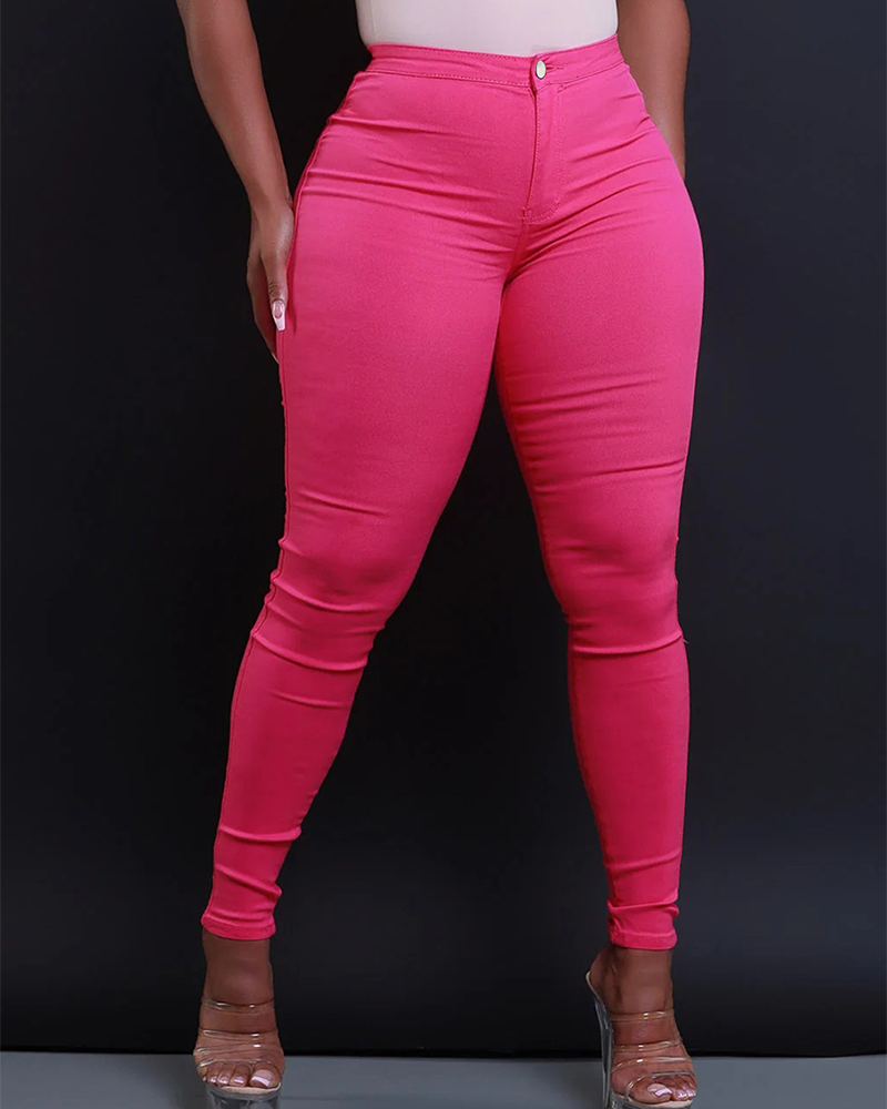 Slim-Fit Mid-Rise Trousers