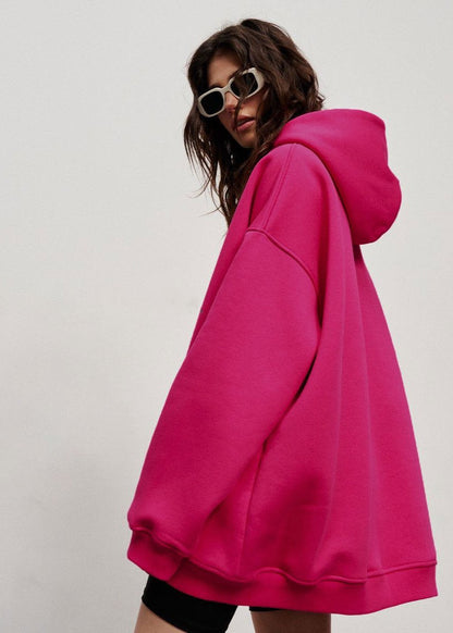 Cozy Oversized Hoodie - Boyfriend Style with Polar Fleece