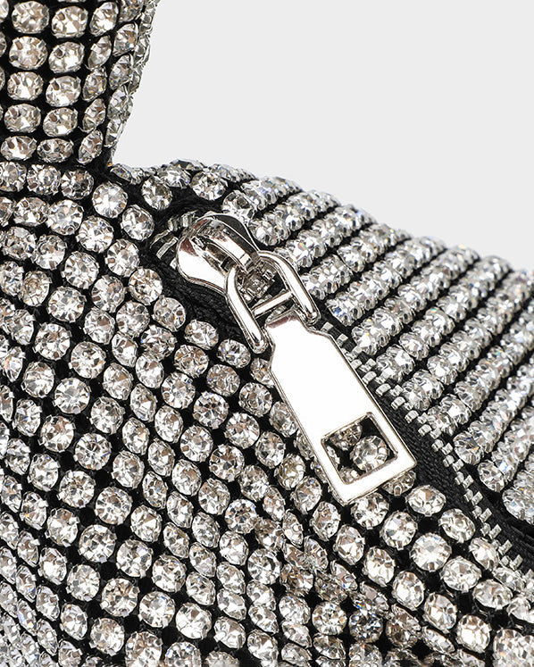 Fully Diamond A-Grade Rhinestone Knot Bag