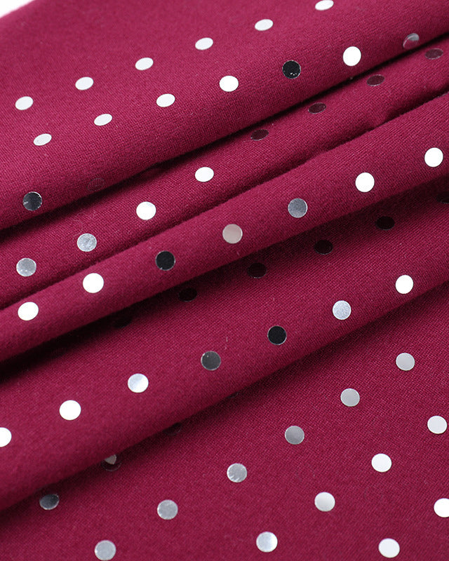 Slim Fit Deep V Jumpsuit With Rhinestones