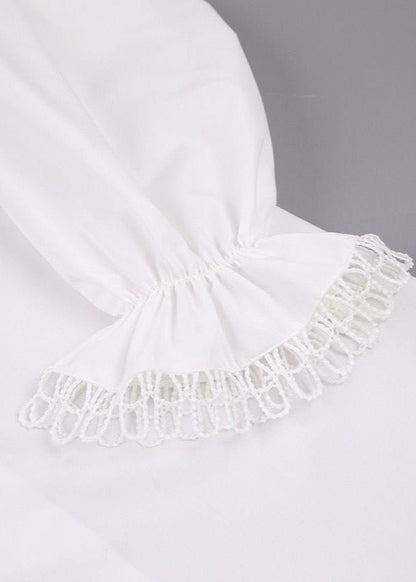 Aurora – Ruffle Trim Long Sleeve Blouse