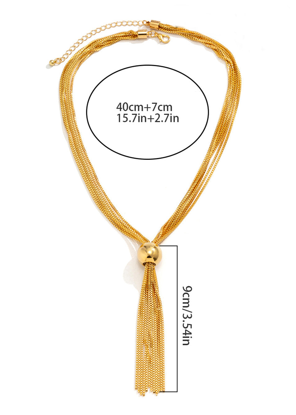 Sorelle - Multi-Strand Gold Drop Necklace