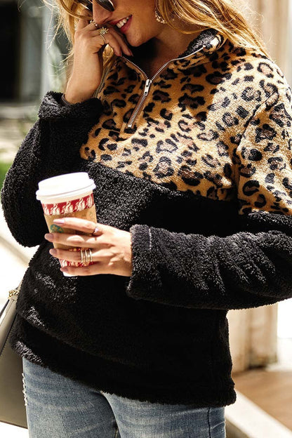 Leopard Stitching Tops