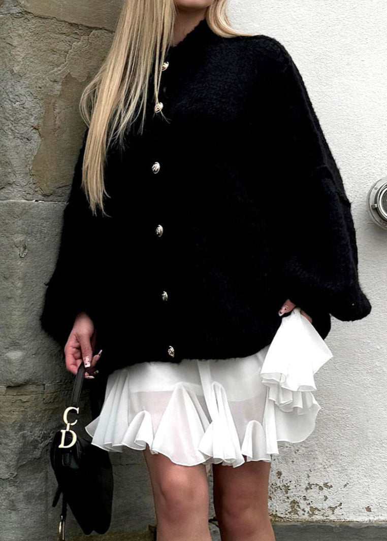 Elora – Oversized Button Front Knit Cardigan