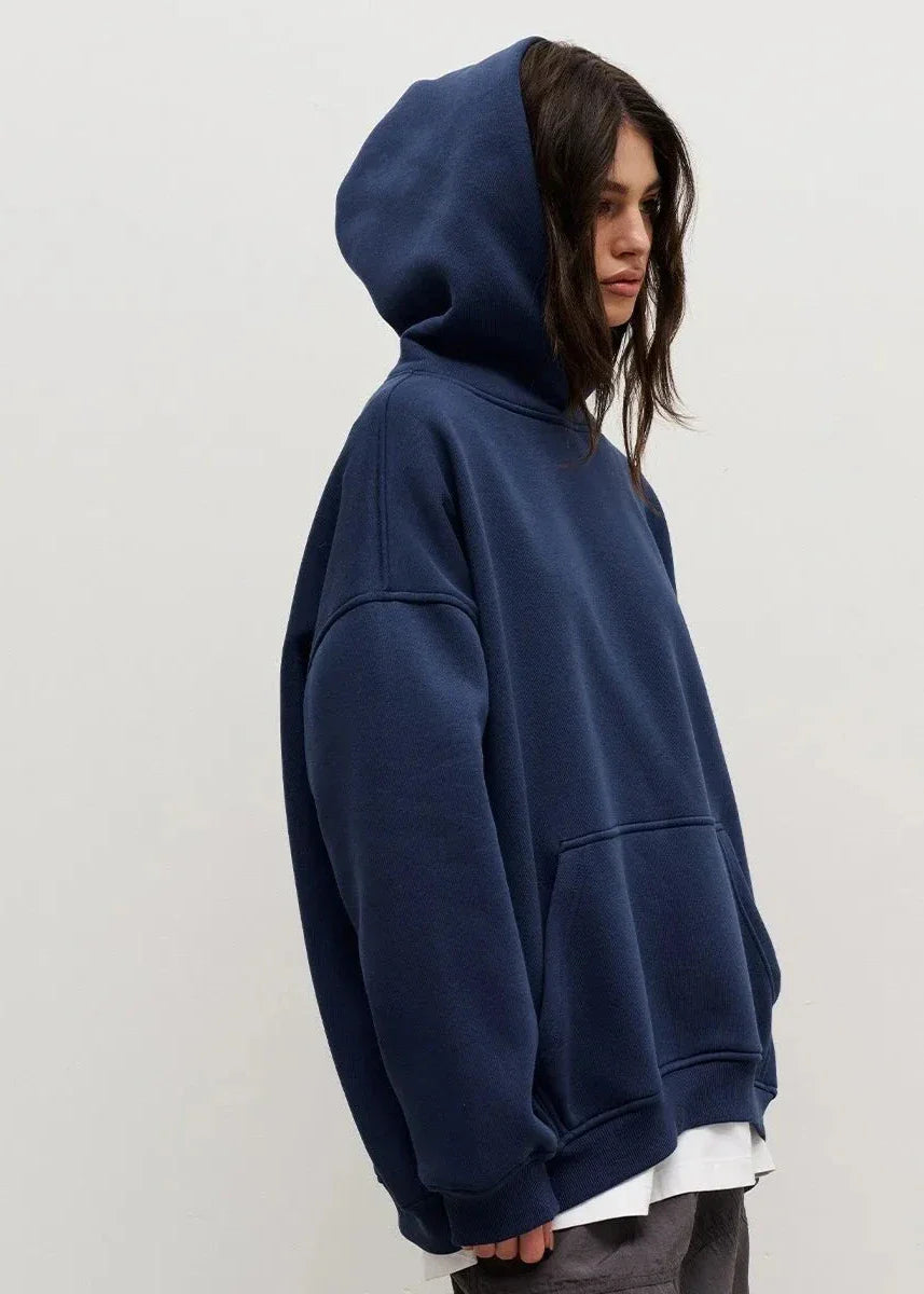 Cozy Oversized Hoodie - Boyfriend Style with Polar Fleece