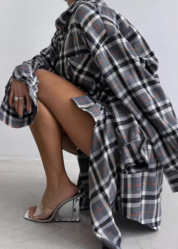 Grayson Plaid - Oversized Button-Up Shirt