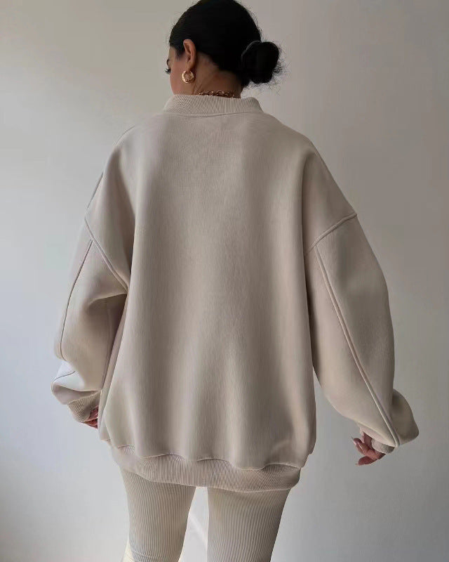 Monterra - V-Neck Oversized Sweatshirt